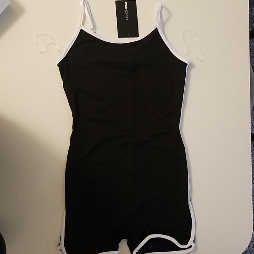 Black Active Romper